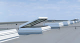 FDF neo-platdakvenster geopend voor ventilatie